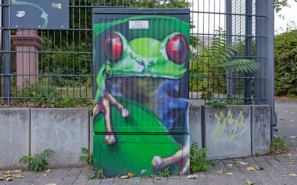 Kabelverteilerschrank in der Albert-Schweitzer-Straße Kabelverteilerschrank in der Albert-Schweitzer-Straße