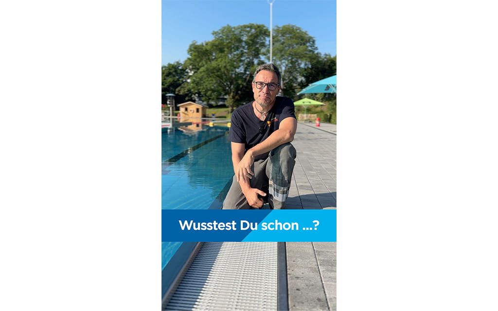 Wusstest du schon-Titelbild, Mann vor einem Wasserbecken