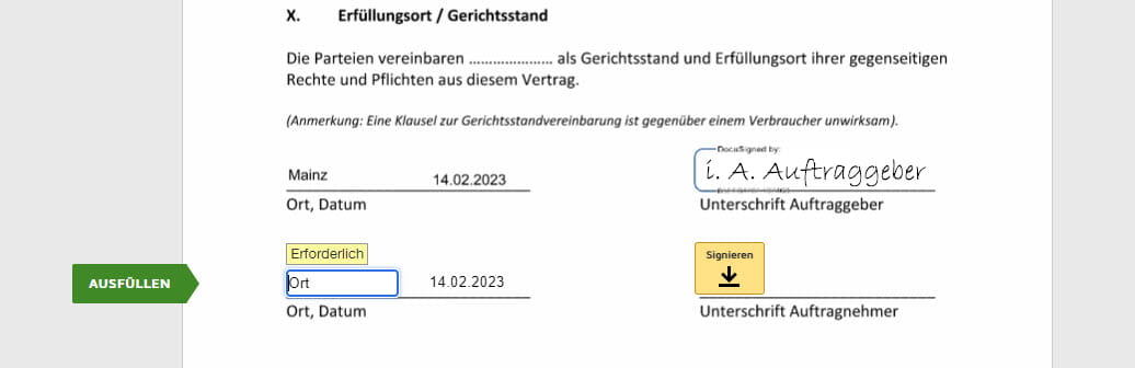 Mainzer Stadtwerke_DocuSign Signatur Schritt 2_Bearbeitung starten_Datum_Unterschrift