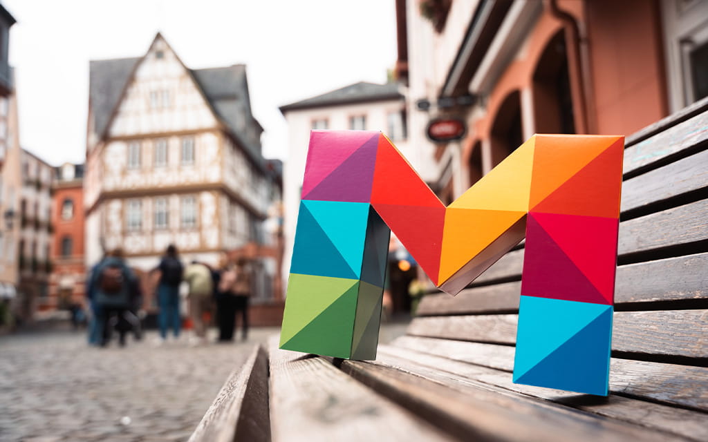 buntes M in der Altstadt