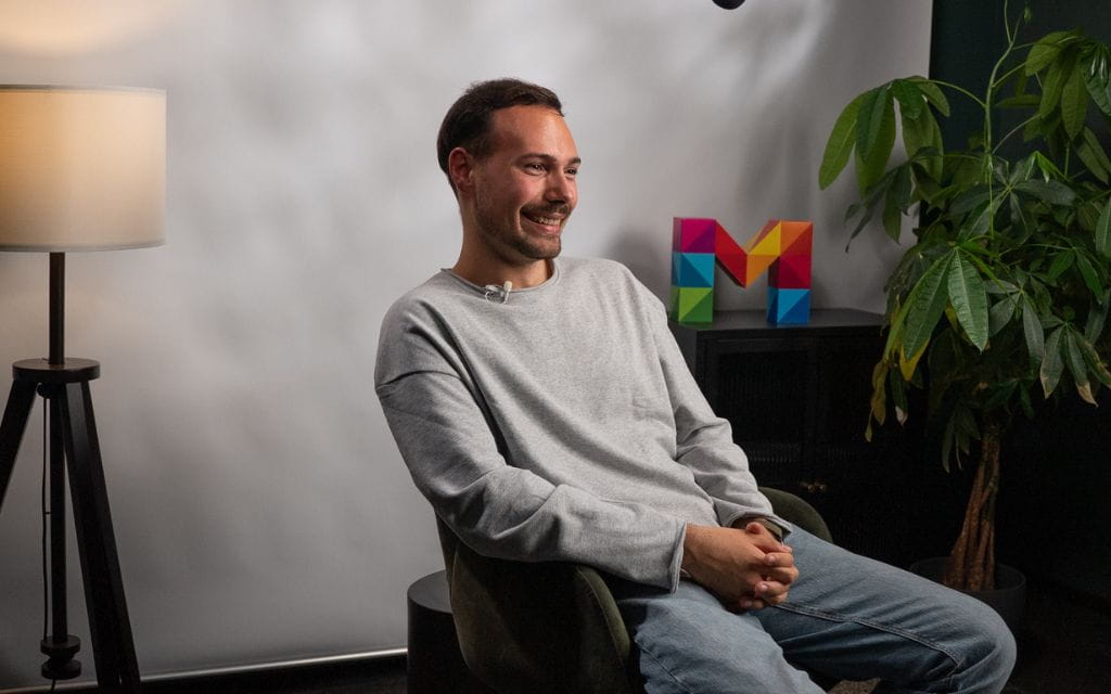 Davide Pireddu im Tonstudio